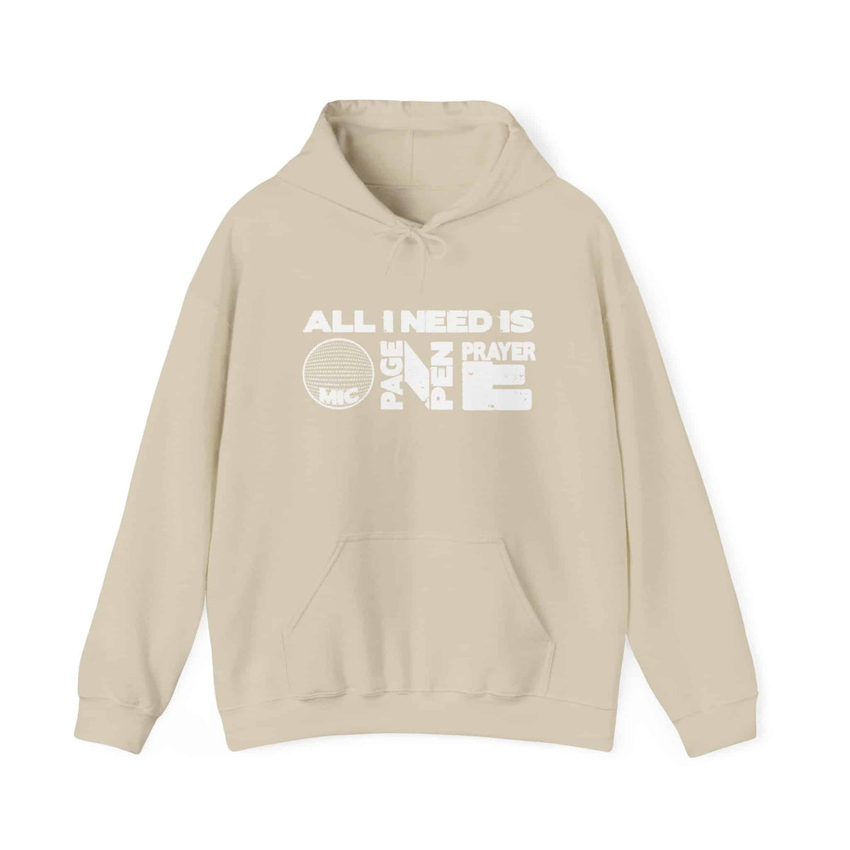 ALL_I_NEED_IS Hooded Sweatshirt - L, Sand image