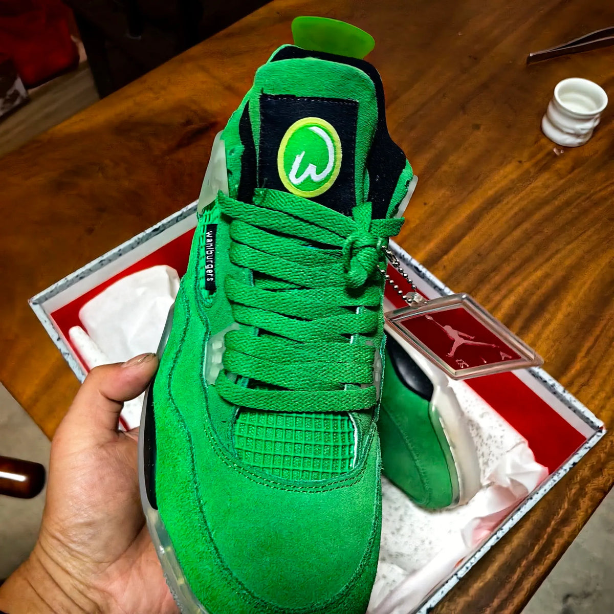 AJ 4 Wahlburgers PE Shoes Sneakers – nk0004106