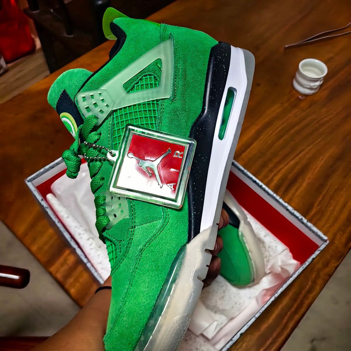 AJ 4 Wahlburgers PE Shoes Sneakers – nk0004106