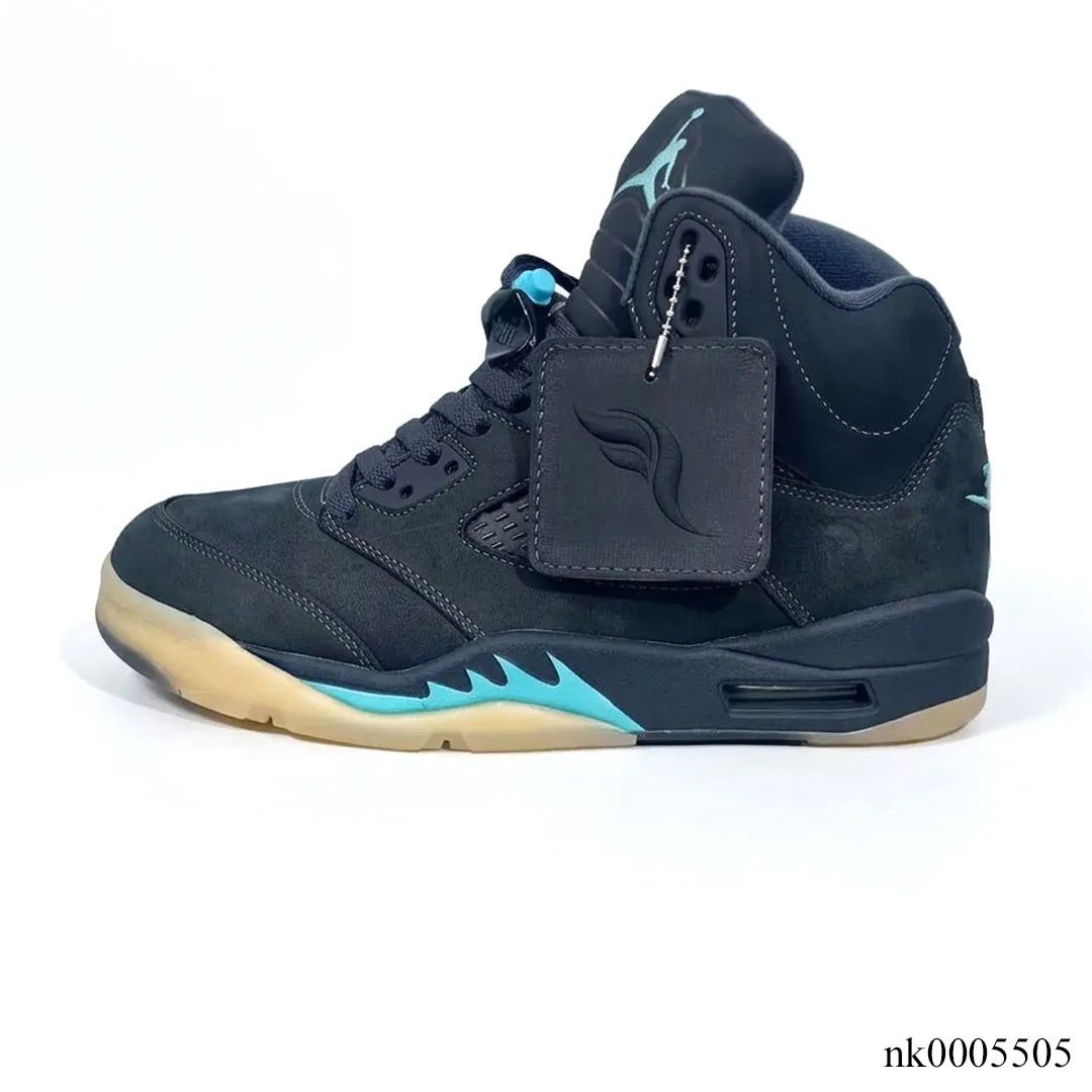 Air Jordan  5 Retro SoleFly Black Aurora Green Shoes Sneakers - nk0005505