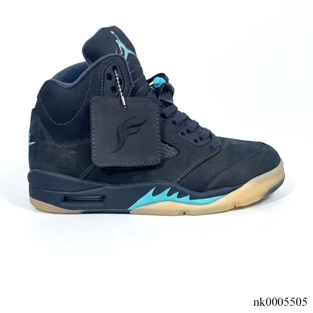 Air Jordan  5 Retro SoleFly Black Aurora Green Shoes Sneakers - nk0005505