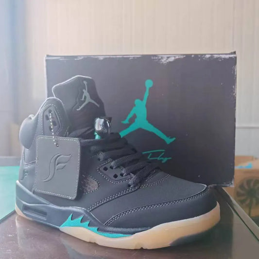 Air Jordan  5 Retro SoleFly Black Aurora Green Shoes Sneakers - nk0005505
