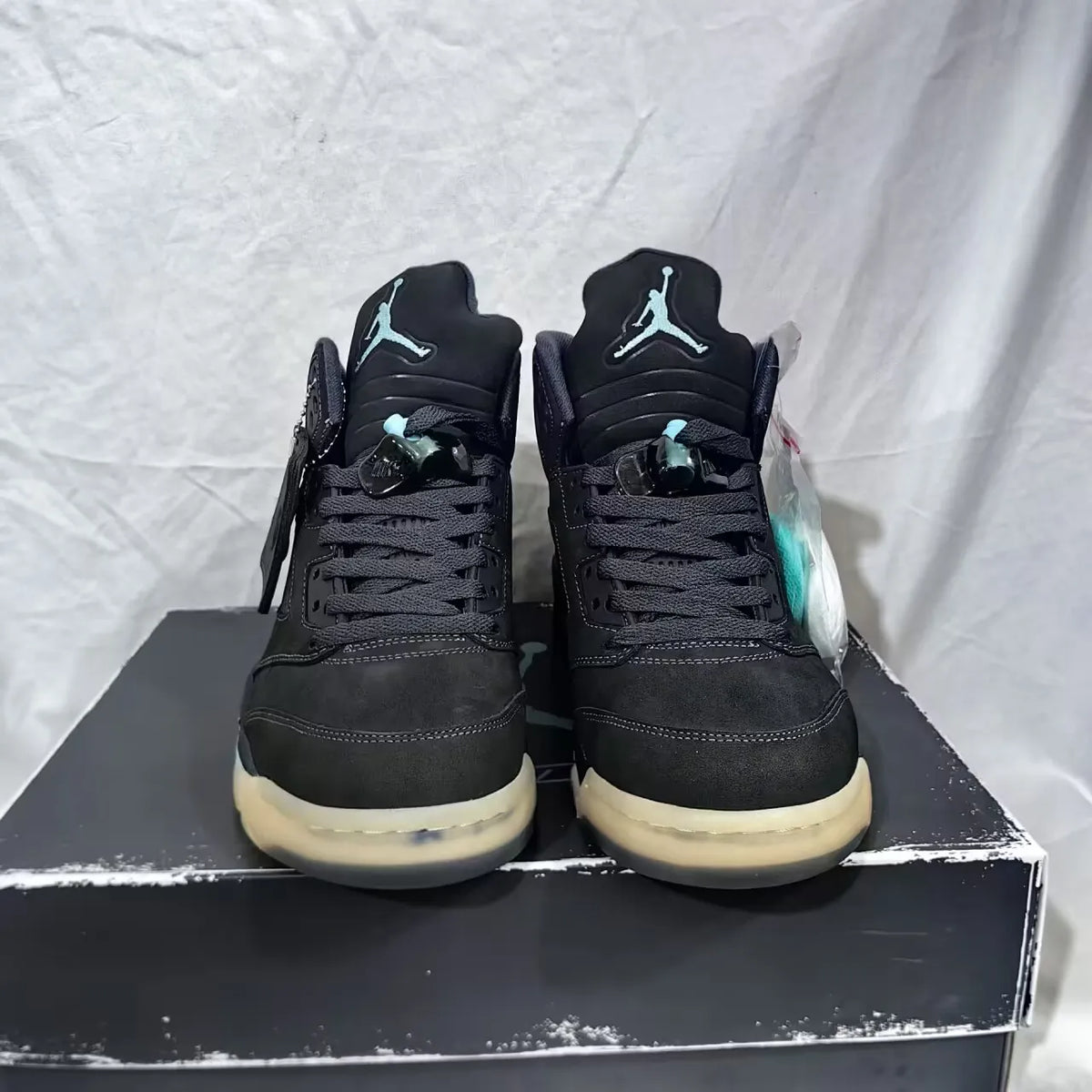 [PREMIUM] Air Jordan  5 Retro SoleFly Black Aurora Green Shoes Sneakers - nk0005505