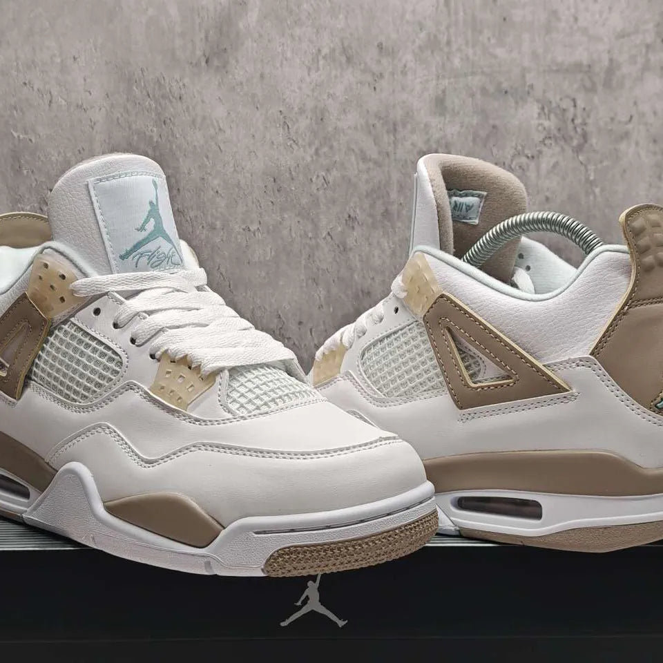 Air Jordan 4 Retro Linen Shoes Sneakers – nk0005548