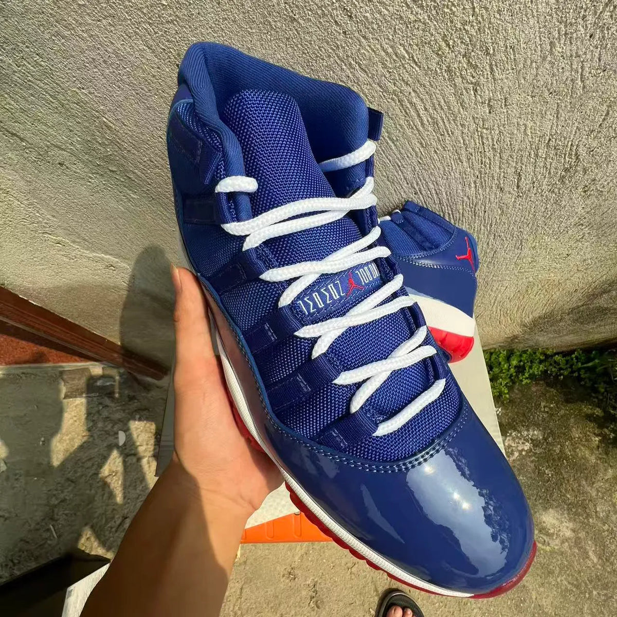 Air Jordan 11 Retro Concord Blue/Red Shoes Sneakers - nk0005550