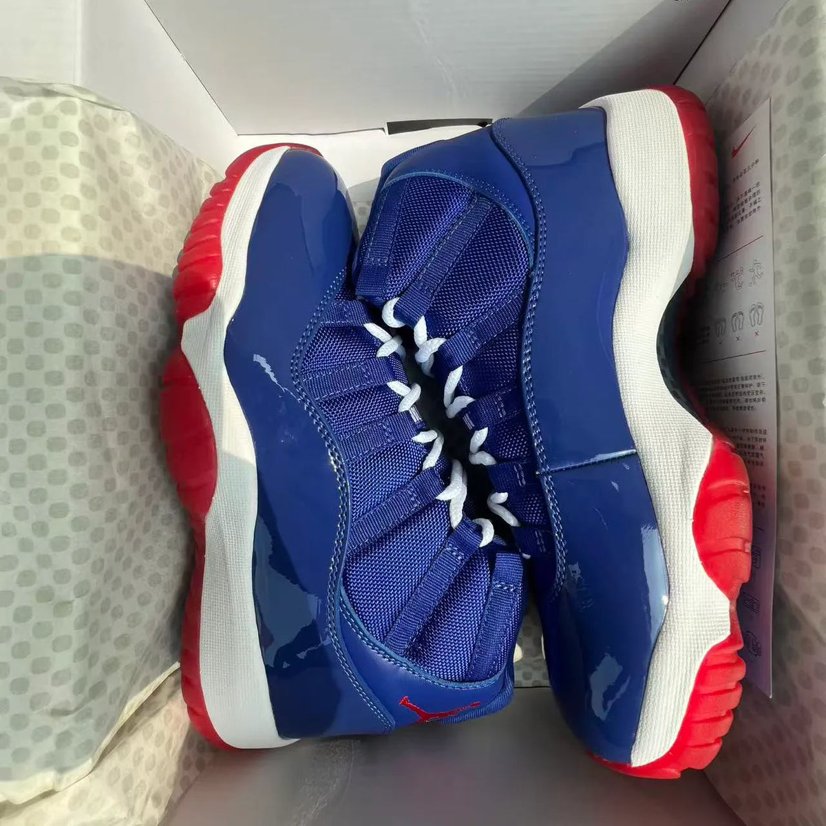 Air Jordan 11 Retro Concord Blue/Red Shoes Sneakers - nk0005550