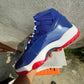 Air Jordan 11 Retro Concord Blue/Red Shoes Sneakers - nk0005550