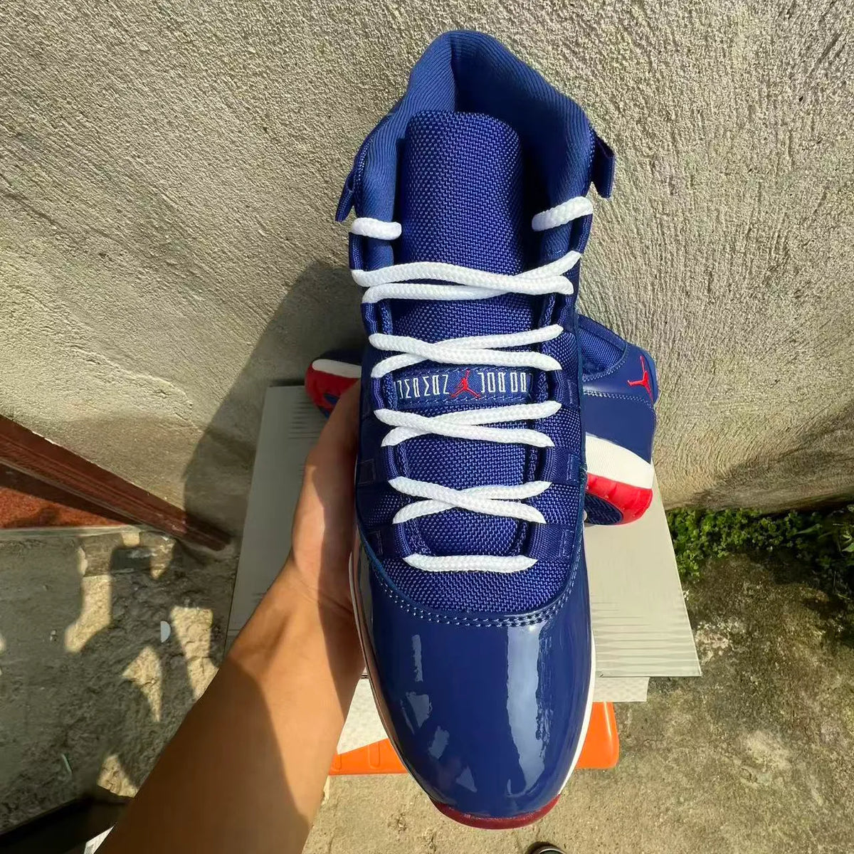 Air Jordan 11 Retro Concord Blue/Red Shoes Sneakers - nk0005550