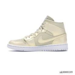 Alternative view of AJ 1 Mid Goose Feather Yellow  Shoes Sneakers - nk0000109