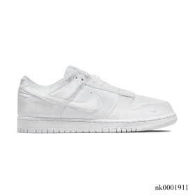 Dunk Low Dover Street Market Triple White Velvet Shoes Sneakers - nk0001911
