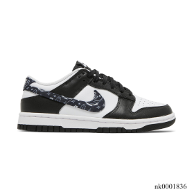 Dunk Low Black Paisley Shoes Sneakers - nk0001836