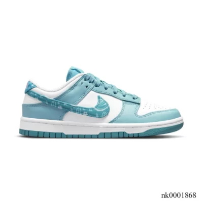 Nike Dunk Low Essential Blue Paisley Shoes Sneakers - nk0001868