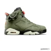Travis Scott x AJ 6 Olive Shoes Sneakers – nk0000015