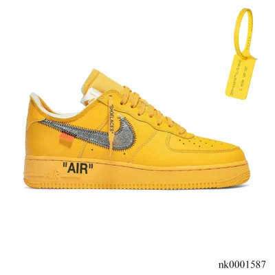 OW x AF 1 Low University Gold Lemonade Shoes Sneakers – nk0001587