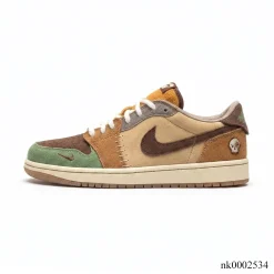 Alternative view of Zion Williamson x AJ 1 Low OG Voodoo Shoes Sneakers – nk0002534