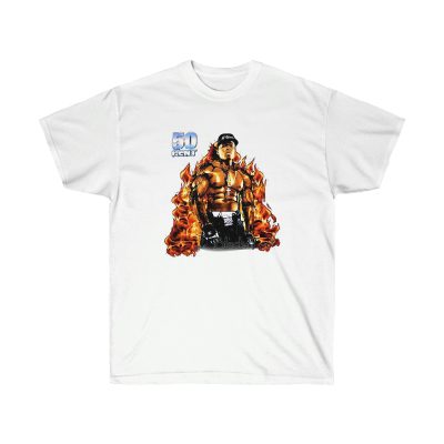 50C G Unit Fire Men T-Shirt - White, L