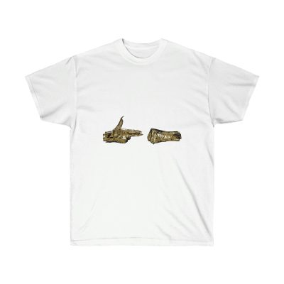 Funny Guns Pistol Men T-Shirt - White, L