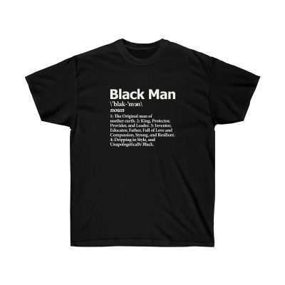 Black Man Denifition Men T-Shirt - Black, L