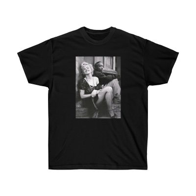 Marilyn Monroe & 2Pac Men T-Shirt - Black, L
