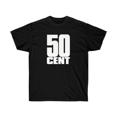 50C Logo White Men T-Shirt - Black, L