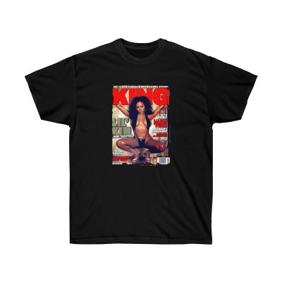 Rap Lil Kim on Magazine Men T-Shirt - Black, L