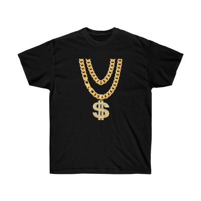 Necklace Dollar Men T-Shirt - Black, L