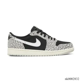 AJ 1 Low OG Black Cement Elephant Shoes Sneakers – nk0002832