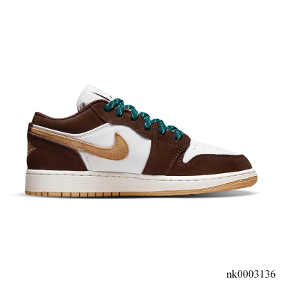 AJ 1 Low Cacao Wow Shoes Sneakers - nk0003136