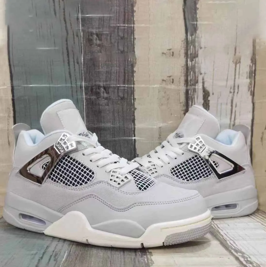 AJ 4 Frozen Moments Shoes Sneakers - nk0003092 - Image 9