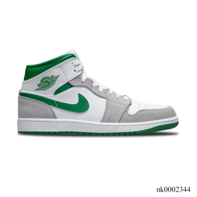 AJ 1 Mid SE Grey Green Shoes Sneakers - nk0002344