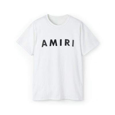 AMR Logo Print T-Shirt - White, L