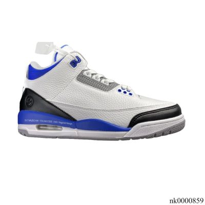 AJ 3 Fragment White Blue Shoes Sneakers - nk0000859