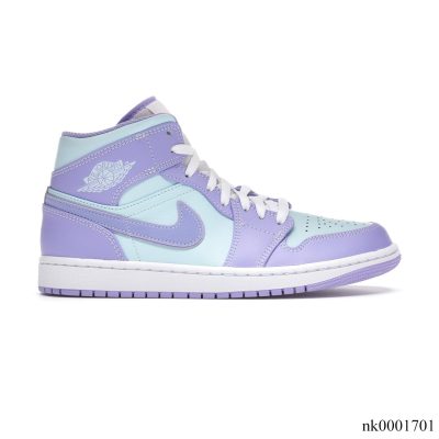 AJ 1 Mid Purple Aqua Shoes Sneakers - nk0001701
