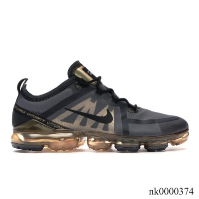 Air VaporMax 2019 Black Metallic Gold Shoes Sneakers - nk0000374