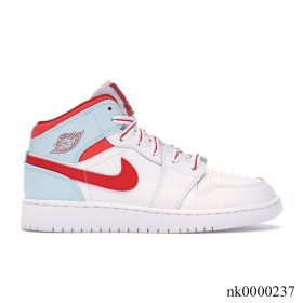 AJ 1 Mid White Topaz Mist (GS) Shoes Sneakers - nk0000237