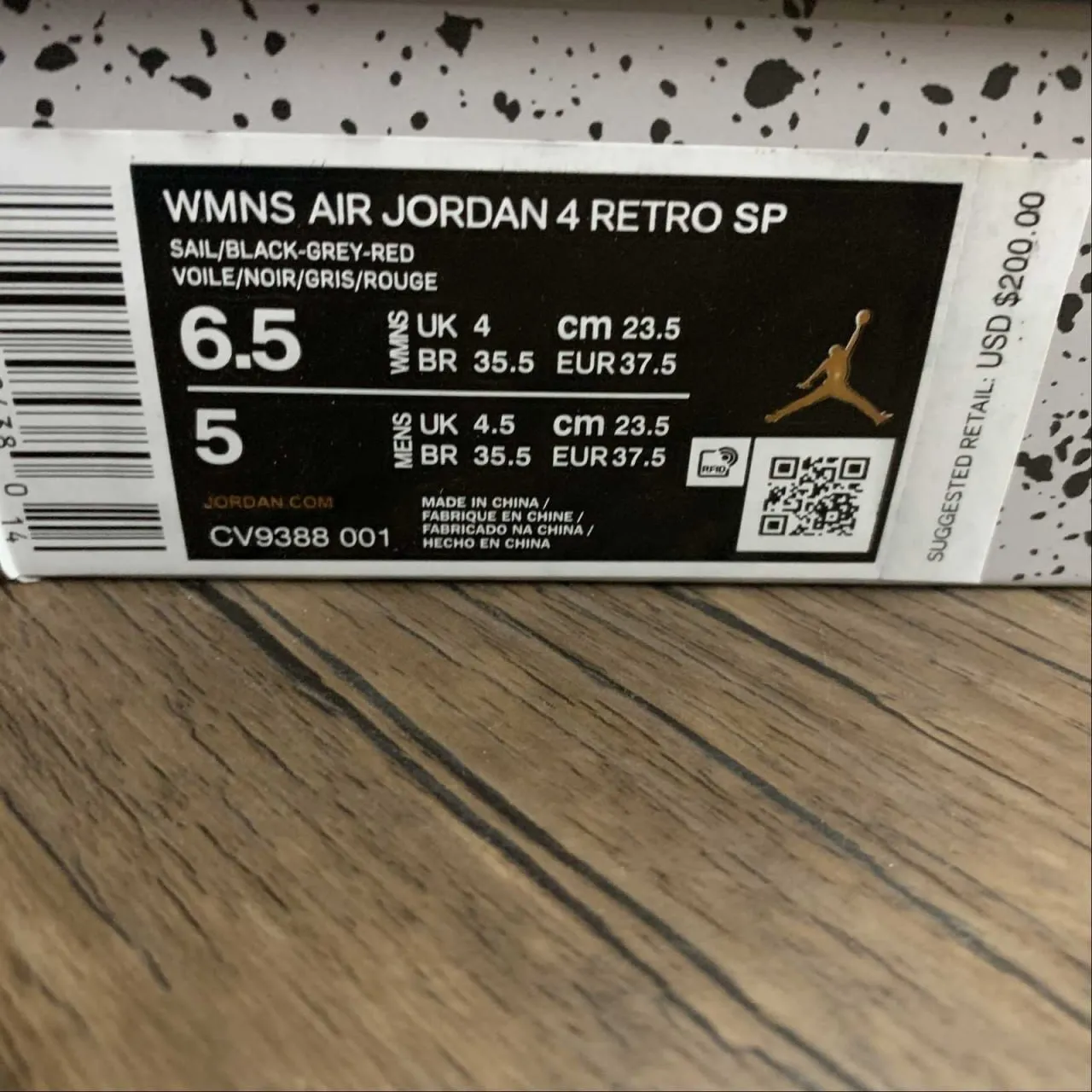 OW x AJ 4 Bred Shoes Sneakers – nk0000829 - Image 10