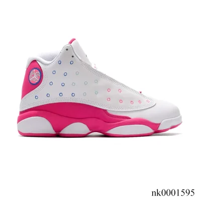 AJ 13 White Pink Blue Shoes Sneakers - nk0001595