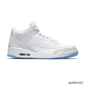 AJ 3 Pure White Shoes Sneakers - nk0001642