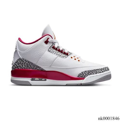 AJ 3 Retro Cardinal Red Shoes Sneakers - nk0001846