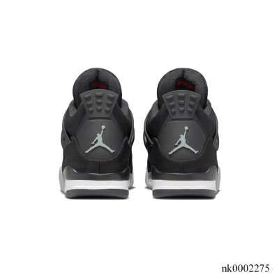 AJ 4 Retro Black Canvas Shoes Sneakers - nk0002275