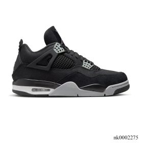 AJ 4 Retro Black Canvas Shoes Sneakers - nk0002275