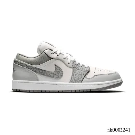 AJ 1 Low PRM Grey Elephant Print Shoes Sneakers – nk0002441