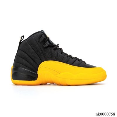 AJ 12 Retro Black University Gold Shoes Sneakers - nk0000758