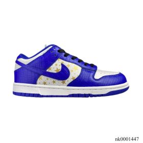 SB Dunk Low White Blue x Supreme Shoes Sneakers - nk0001447