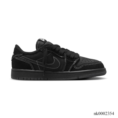 Travis Scott x AJ 1 Low Black Phantom Shoes Sneakers - nk0002354