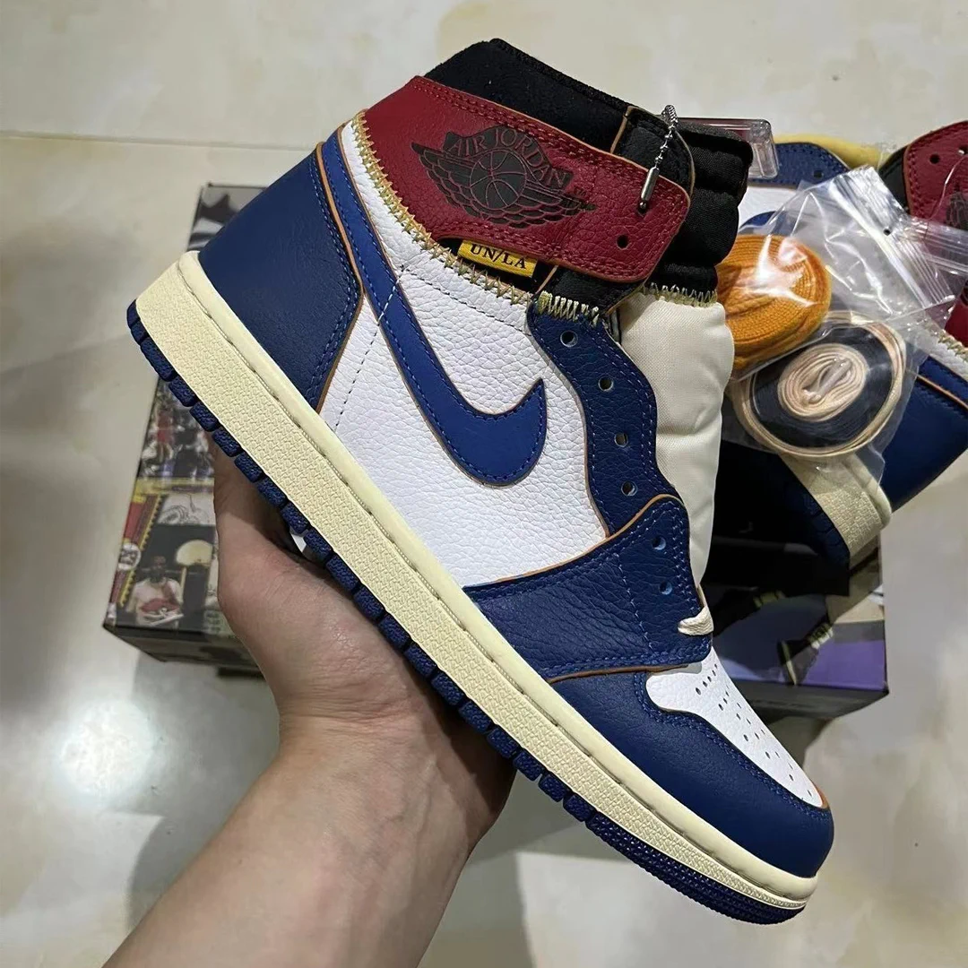 Union LA x AJ 1 High OG NRG Storm Blue Shoes Sneakers – nk0000291 - Image 6