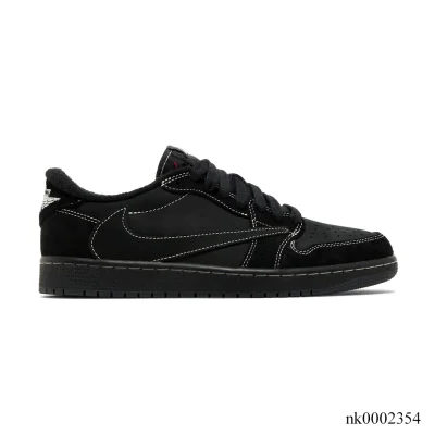 Travis Scott x AJ 1 Low Black Phantom Shoes Sneakers - nk0002354