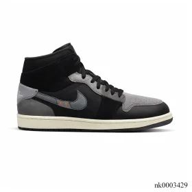 AJ 1 Mid Craft Inside Out Black Shoes Sneakers - nk0003429