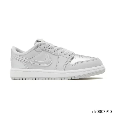 AJ 1 Low OG Metallic Silver Shoes Sneakers - nk0003915