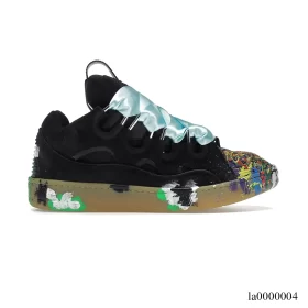 Lanvin Leather Curb Gallery Dept Black Multi Shoes Sneakers - la0000004
